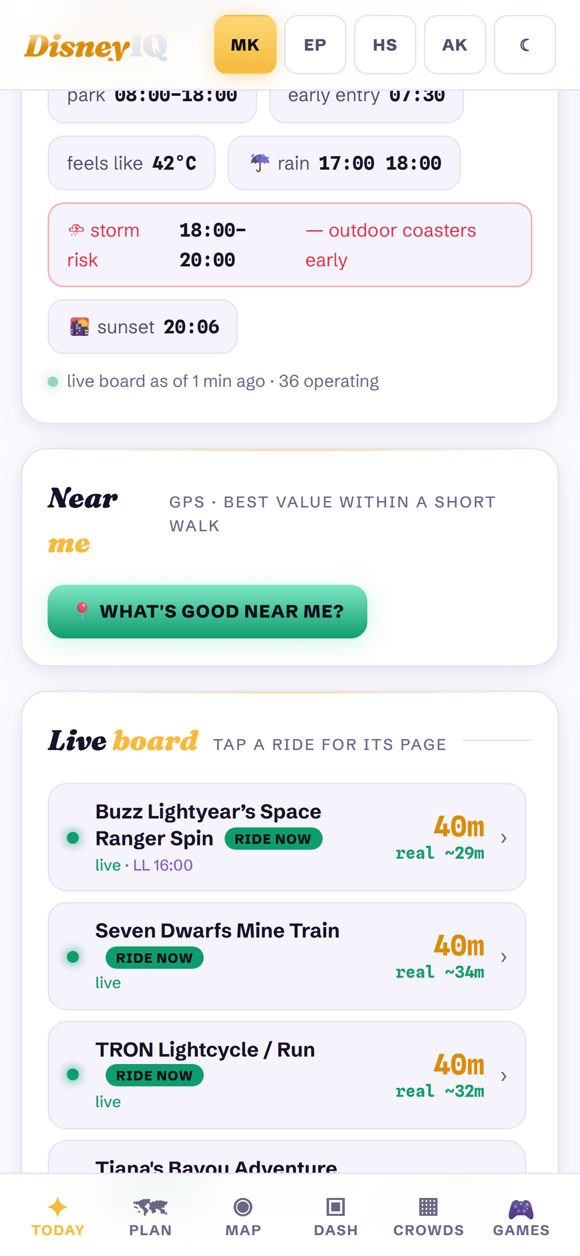 DisneyIQ on mobile