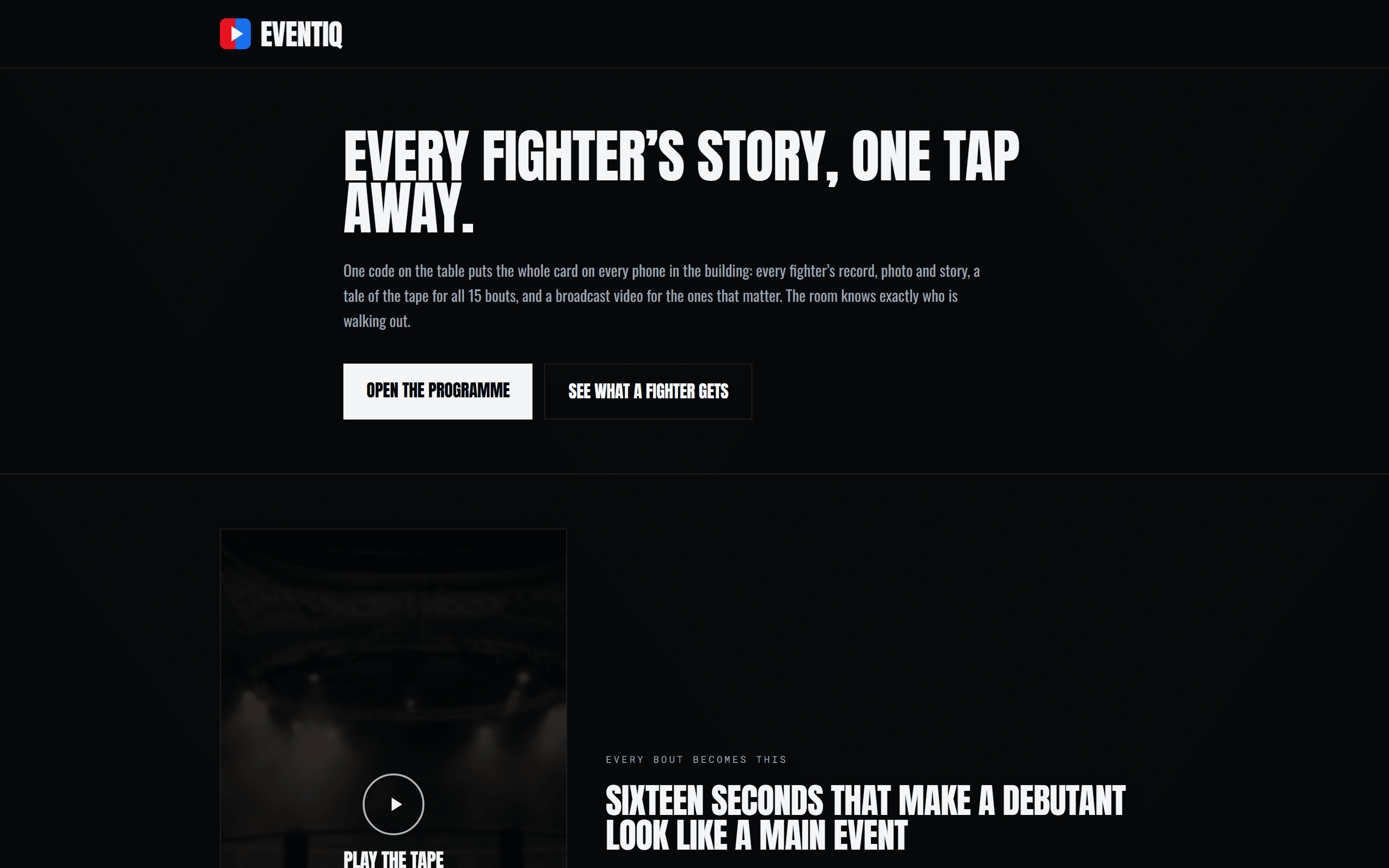 EventIQ on desktop