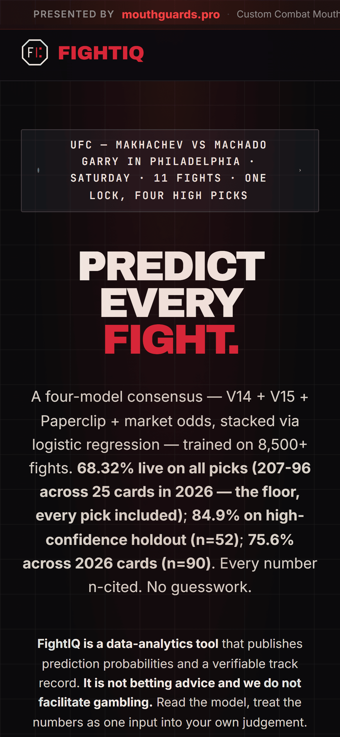 FightIQ on mobile