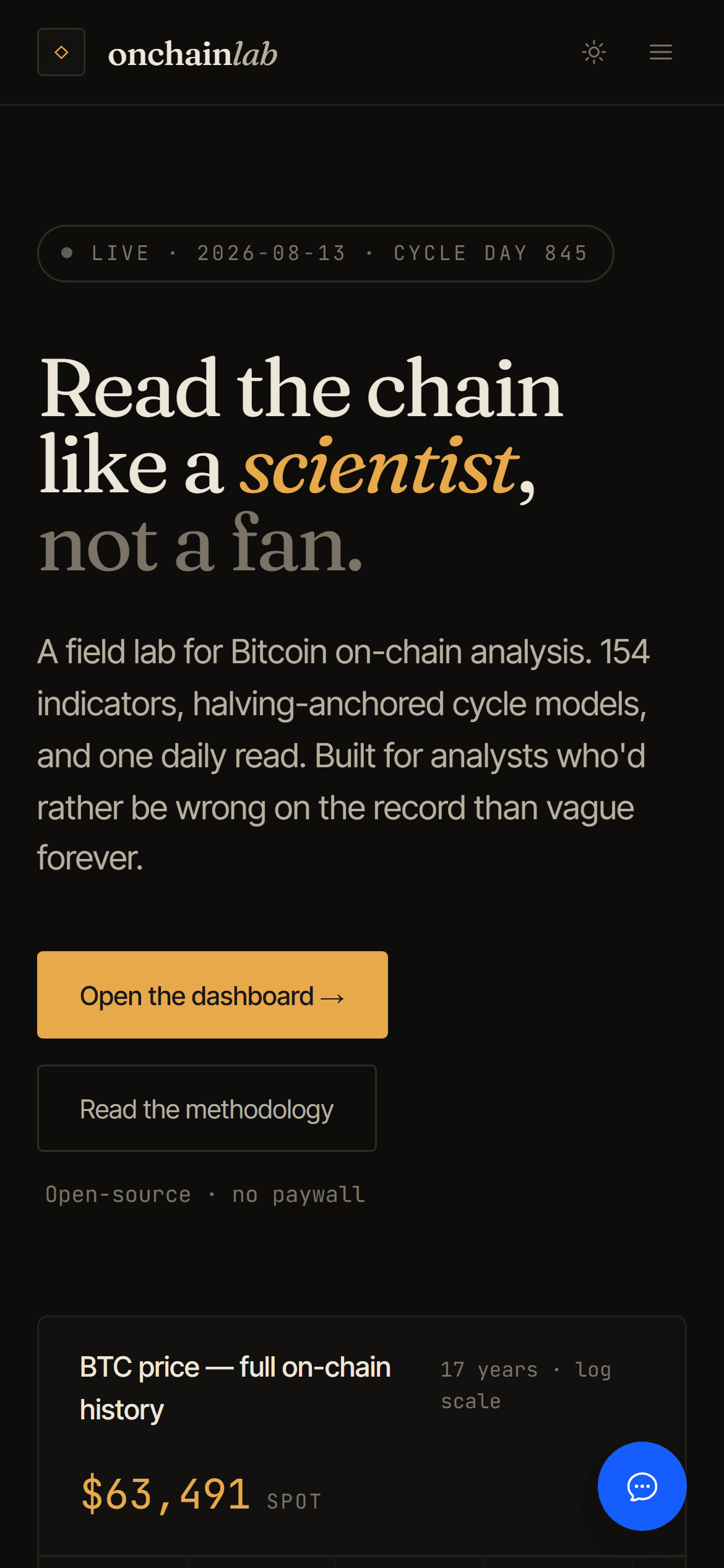 OnChainLab on mobile